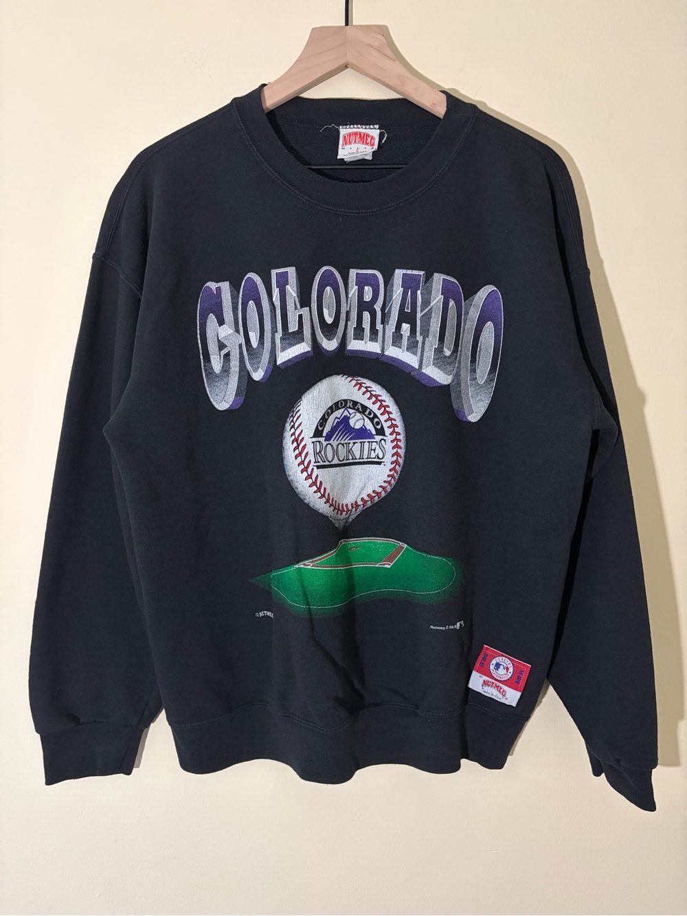 90s Colorado Rockies MLB Baseball Vintage Nutmeg Crewneck Sweater